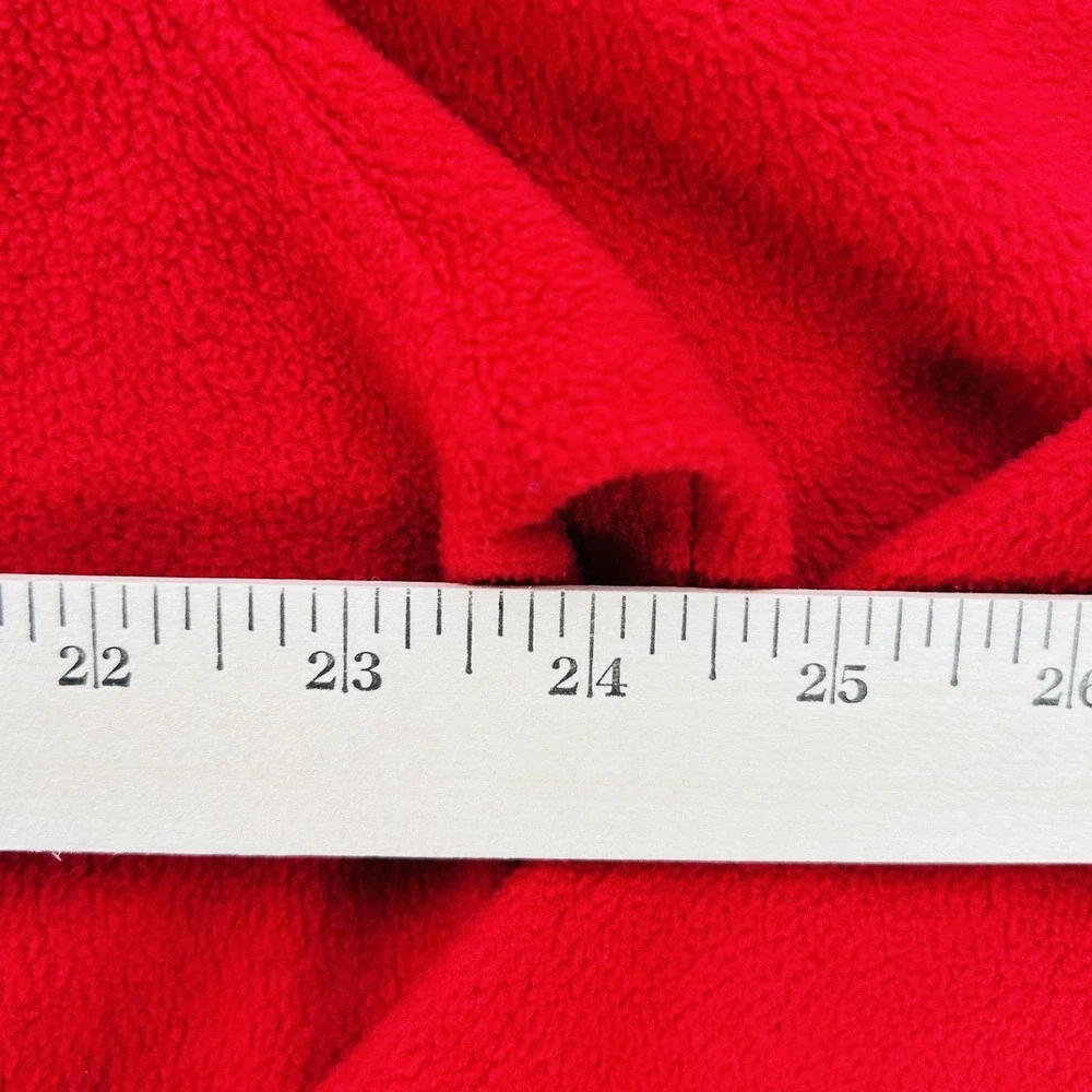 IZOD Pullover Sweater Mens XL Red Fleece Long Sleeve Crewneck Classic Warm Top